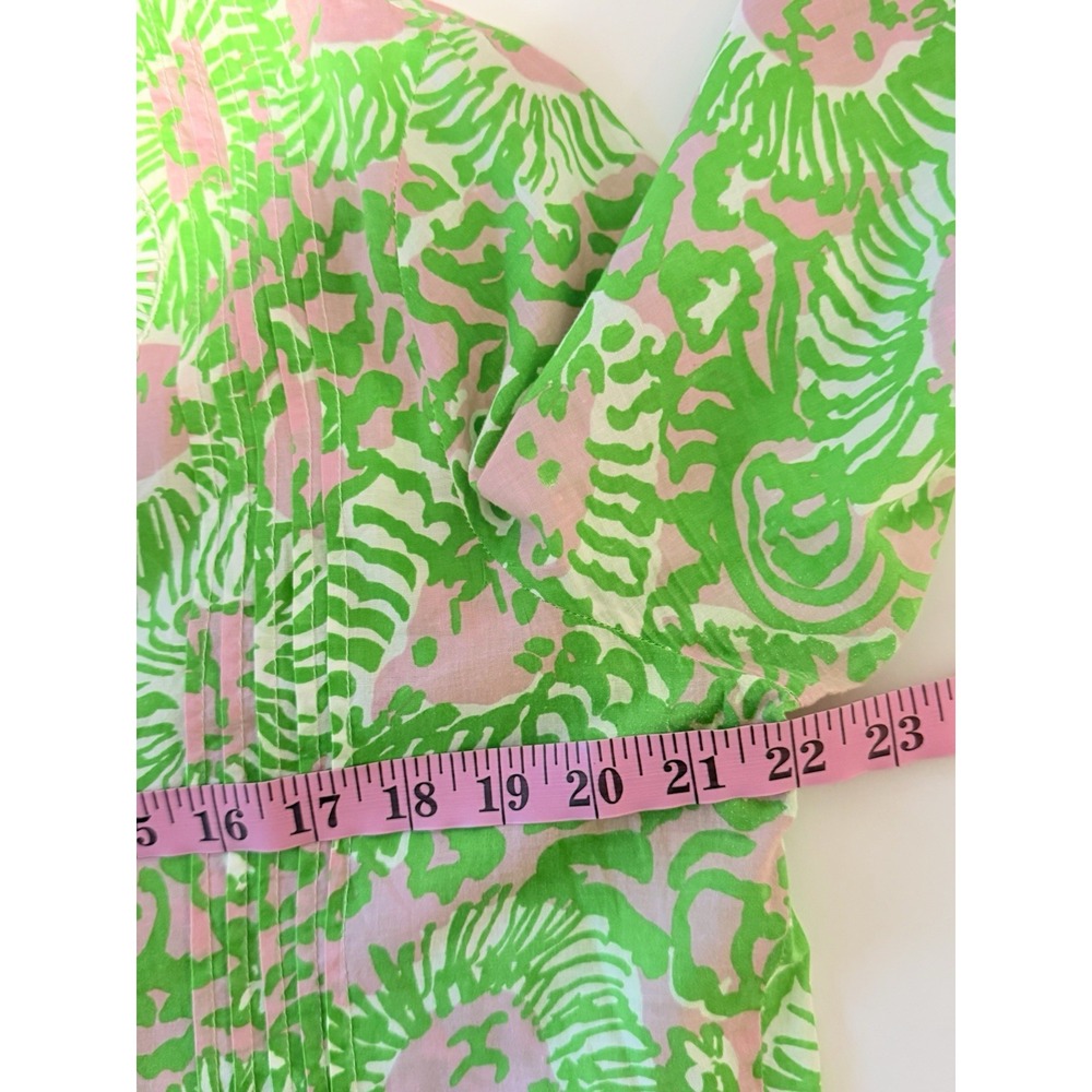 Lilly Pulitzer Sarasota Beaded Pintuck Tunic Top Large Resort Vacation Beach - Picture 10 of 16